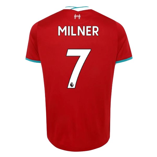 Camiseta Liverpool NO.7 Milner Replica Primera Ropa 2020/21 Rojo